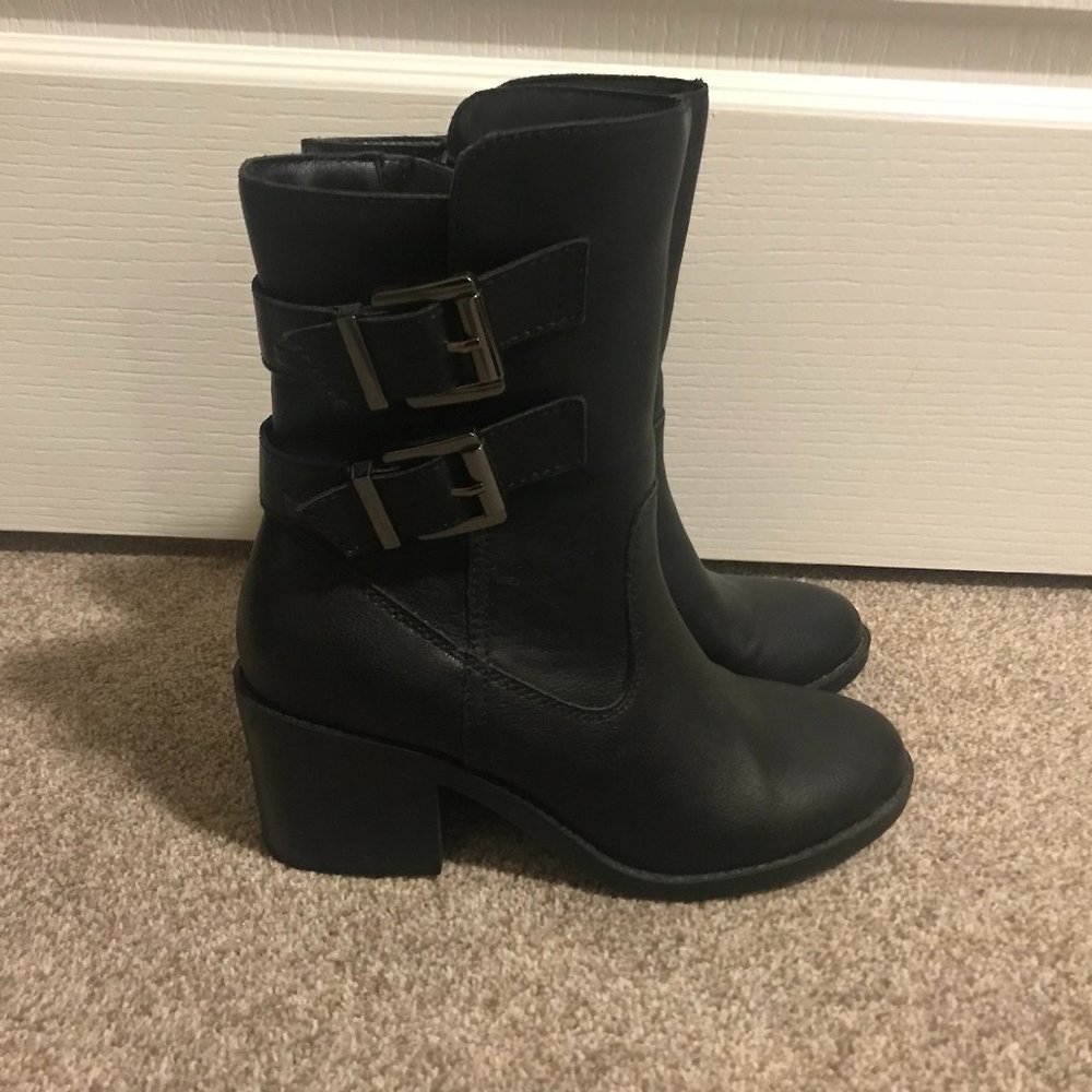 Women's 6.5M Calf-High Black Boots
